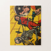 Vintage Science Fiction Comic Kunst Puzzle (Vertikal)