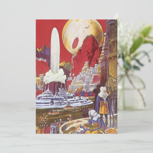 Vintage Science Fiction, die verlorene Stadt Atlan (Stehend Vorderseite)