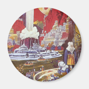 Vintage-Science-Fiction, die verlorene Stadt von A Magnet