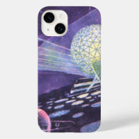 Vintage Science Fiction, ein leuchtendes Orb mit A