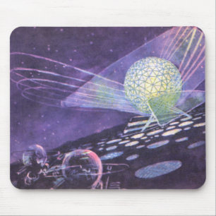Vintage Science Fiction, ein leuchtendes Orb mit A Mousepad
