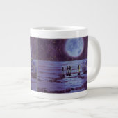 Vintage Science Fiction Erde Rover Außerirdischen  Jumbo-Tasse (Vorderseite Rechts)