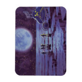 Vintage Science Fiction Erde Rover Außerirdischen Magnet (Vertikal)