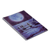 Vintage Science Fiction Erde Rover Außerirdischen  Notizblock (Rechte Seite)