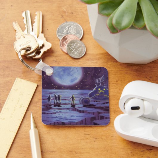 Vintage Science Fiction Erde Rover Außerirdischen Schlüsselanhänger (Schreibtisch)