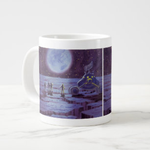 Vintage Science-Fiction-Erderkundungsfahrzeug-Alie Jumbo-Tasse