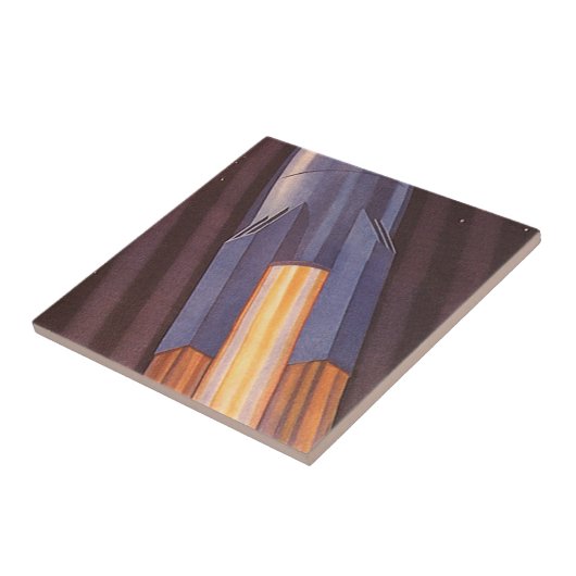 Vintage Science Fiction Fliese (Seite)