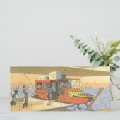 Vintage Science Fiction Flugzeug Hubschrauber Limo (Stehend Vorderseite)