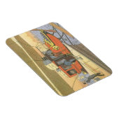 Vintage Science Fiction Flugzeug Hubschrauber Limo Magnet (Rechte Seite)