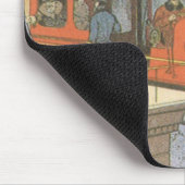 Vintage Science Fiction Flugzeug Hubschrauber Limo Mousepad (Ecke)