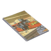 Vintage Science Fiction Flugzeug Hubschrauber Limo Notizblock (Rechte Seite)