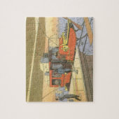 Vintage Science Fiction Flugzeug Hubschrauber Limo Puzzle (Vertikal)