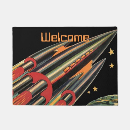 Vintage Science Fiction Fußmatte (Vorderseite)