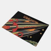 Vintage Science Fiction Fußmatte (Schrägansicht)