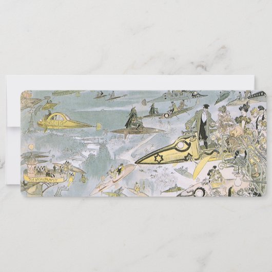 Vintage Science Fiction Futuristische Autos, Taxis (Vorderseite)