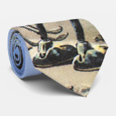 Vintage Science Fiction Futuristische Stadt Alien Krawatte (Gerollt)