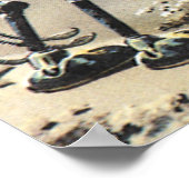 Vintage Science Fiction Futuristische Stadt Alien Poster (Ecke)