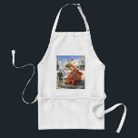 Vintage Science Fiction Futuristische Stadt Alien  Schürze<br><div class="desc">Vintage Illustration futuristische Science Fiction Außerirdischen und Roboter Image. Ein klassisches Retro-Sci-Fi-futuristisches Design mit Außerirdischen in einem Kampf oder Kampf in einer Metropole der Zukunft mit Gebäude in Ruinen überall um sie herum.</div>