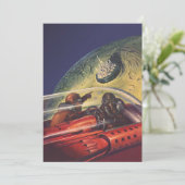 Vintage Science Fiction, futuristische Stadt auf d (Stehend Vorderseite)