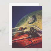 Vintage Science Fiction, futuristische Stadt auf d (Vorne/Hinten)