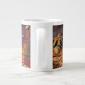 Vintage Science Fiction Futuristische Stadt Flying Jumbo-Tasse (Rückseite)