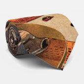 Vintage Science Fiction Futuristische Stadt Flying Krawatte (Gerollt)