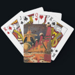 Vintage Science Fiction Futuristische Stadt Flying Spielkarten<br><div class="desc">Vintages Bild der Reise-und Transport-Science Fiction mit einem klassischen Comic-Buch Retro sci,  wenn urbane Umgebung mit einer Stadt der Zukunft. Die architektonischen Gebäude sind wie Kegel geformt und die Fahrzeuge fliegen wie Vögel,  während sich Menschenmassen durch die Metropole bewegen.</div>