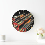 Vintage Science Fiction Große Wanduhr (Zuhause)