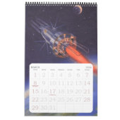 Vintage Science Fiction Illustrations, Retro SciFi Kalender (Mär 2026)