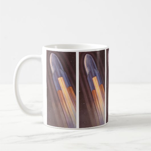 Vintage Science Fiction Kaffeetasse (Links)