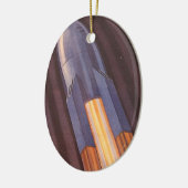 Vintage Science Fiction Keramik Ornament (Links)