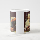 Vintage Science Fiction, Labormastwissenschaftler Jumbo-Tasse (Vorderseite)