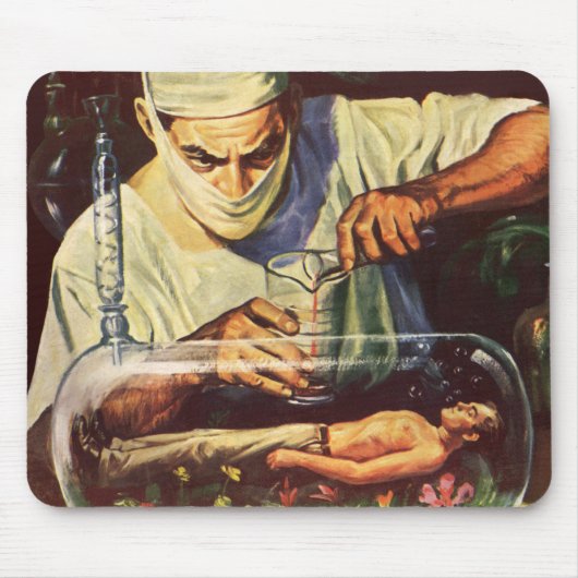 Vintage Science Fiction, Labormastwissenschaftler Mousepad (Vorne)