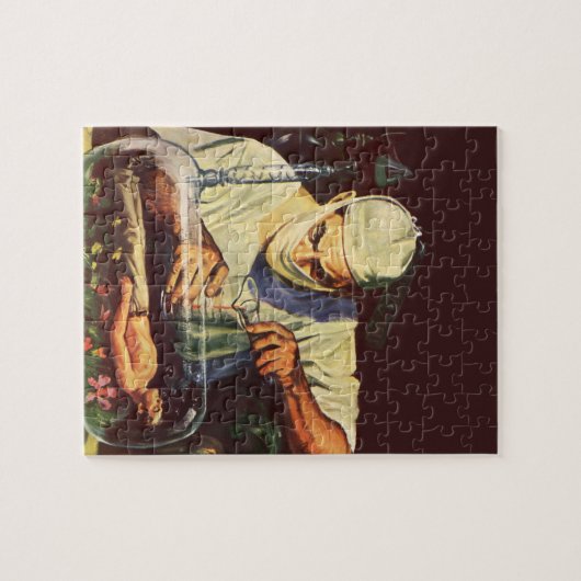 Vintage Science Fiction, Labormastwissenschaftler Puzzle (Horizontal)