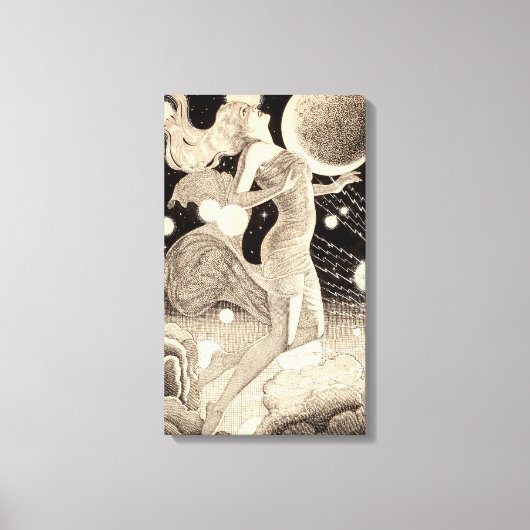 Vintage Science Fiction Leinwanddruck (Vorderseite)