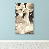 Vintage Science Fiction Leinwanddruck (Insitu (Holzboden))