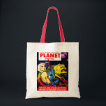 Vintage SCIENCE FICTION MAGAZINE COVER Lebensmitte Tragetasche<br><div class="desc">Eine Vintage Tote Tasche mit einem Cover des amerikanischen Science Fiction Magazins Planet Stories vom Juli 1952. Der Cover-Künstler wird nicht in der Zeitschrift zugeschrieben. Erhältlich in allen Stilen und Farben. Besuchen Sie unseren Shop für weitere Sci Fi Bags und andere Zubehör.</div>