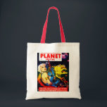 Vintage SCIENCE FICTION MAGAZINE COVER Lebensmitte Tragetasche<br><div class="desc">Eine Vintage Tote Tasche mit einem Cover des amerikanischen Science Fiction Magazins Planet Stories vom Juli 1952. Der Cover-Künstler wird nicht in der Zeitschrift zugeschrieben. Erhältlich in allen Stilen und Farben. Besuchen Sie unseren Shop für weitere Sci Fi Bags und andere Zubehör.</div>
