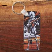 Vintage Science Fiction Military Robot Soldiers Schlüsselanhänger (Vorderseite)