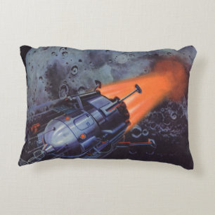 Vintage Science-Fiction, Mondrakete startet Dekokissen