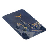 Vintage Science Fiction, Mondschneeplanet Magnet (Rechte Seite)