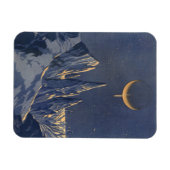 Vintage Science Fiction, Mondschneeplanet Magnet (Horizontal)