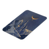 Vintage Science Fiction, Mondschneeplanet Magnet (Linke Seite)