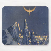 Vintage Science Fiction, Mondschneeplanet Mousepad (Vorne)