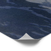 Vintage Science Fiction, Mondschneeplanet Poster (Ecke)