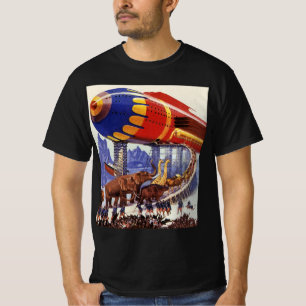 Vintage Science-Fiction, Noahs Arche wilde Tiere T-Shirt
