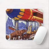 Vintage Science Fiction, Noah's Ark Wild Animals Mousepad (Mit Mouse)