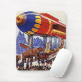 Vintage Science Fiction, Noah's Ark Wild Animals Mousepad (Mit Mouse)