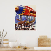 Vintage Science Fiction, Noah's Ark Wild Animals Poster (Küche)