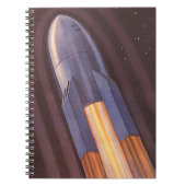 Vintage Science Fiction Notizblock (Vorderseite)